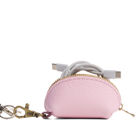 Portland leather Taco Keychain (Pinkaboo, pink) - Picture 6 of 8